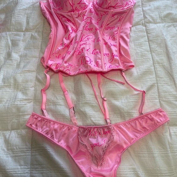 Victoria's Secret Other - Victoria’s Secret vintage bustier 36D and matching thong L